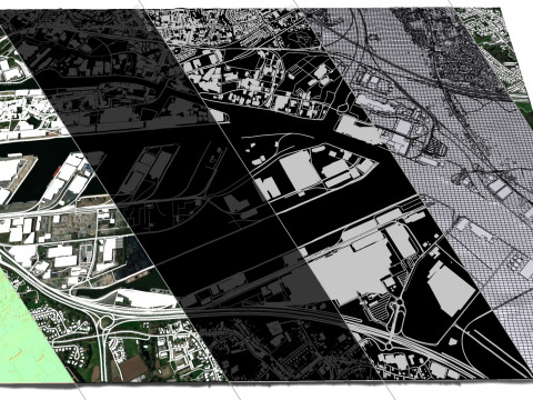 The Port of Ghent Belgium 3D Model