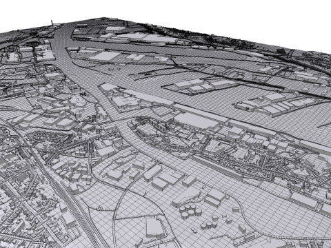 The Port of Ghent Belgium 3D Model