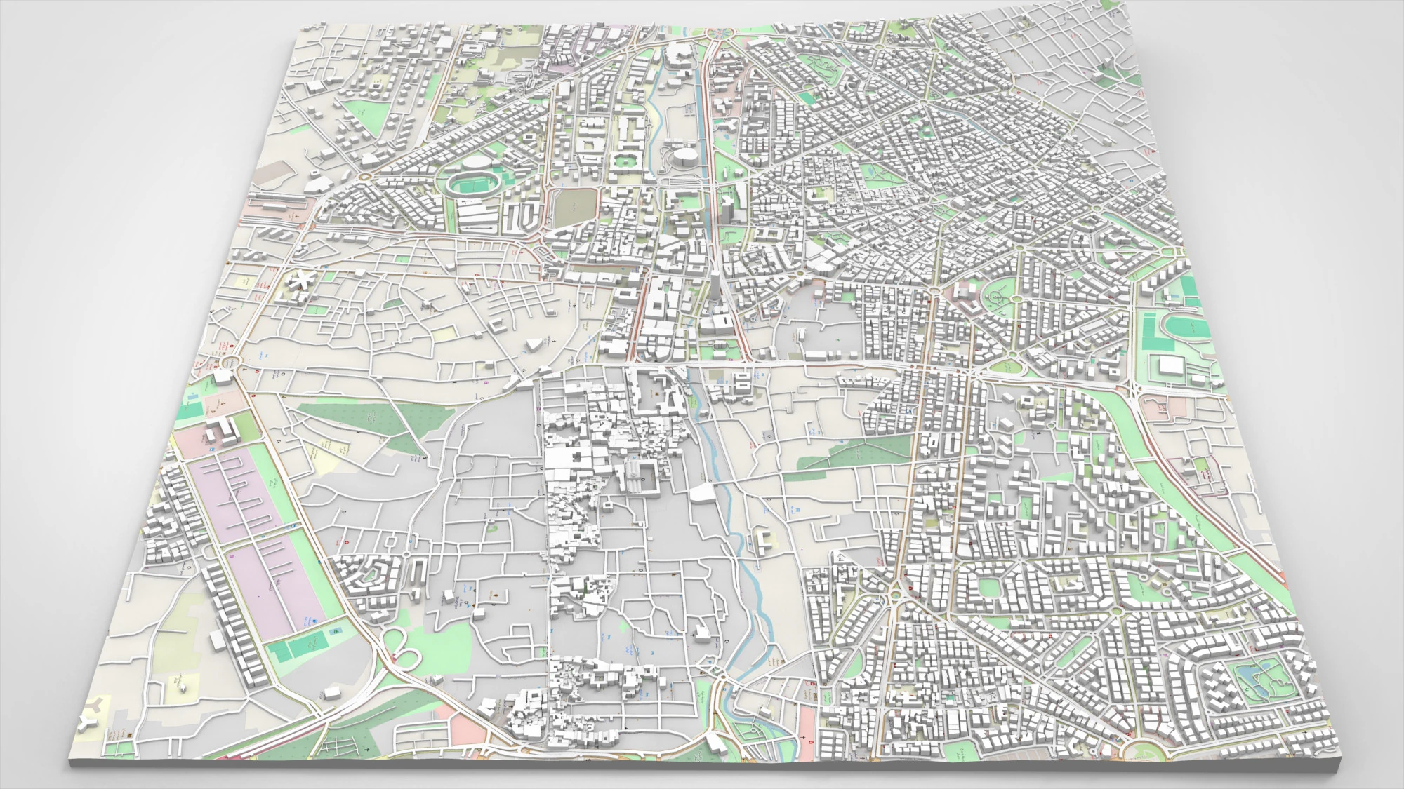 Cityscape Damascus Syria 3D Model .c4d .max .obj .3ds .fbx .stl .blend 