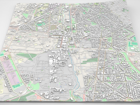 Cityscape Damascus Syria 3Dモデル