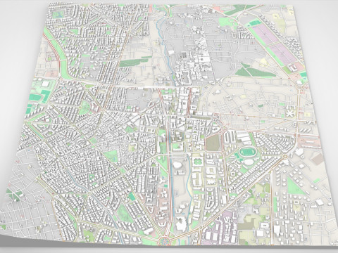 Cityscape Damascus Syria Modello 3D