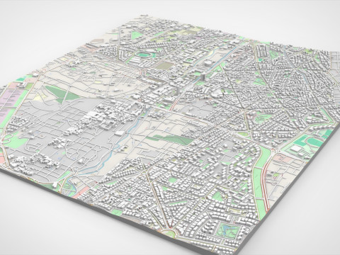 Cityscape Damascus Syria Modello 3D