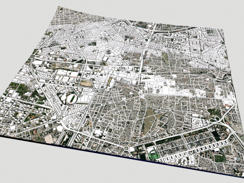 Cityscape Damascus Syria Modello 3D