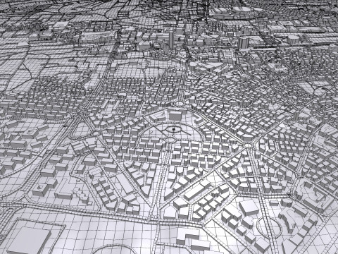 Cityscape Damascus Syria Modello 3D