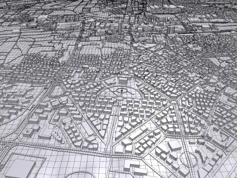 Cityscape Damascus Syria 3D Model