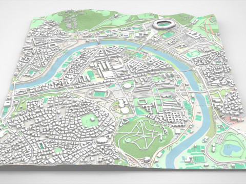 Cityscape Rome Italy 3Dモデル