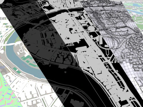 Cityscape Rome Italy 3D Model