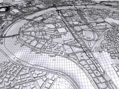 Cityscape Rome Italy 3D Model