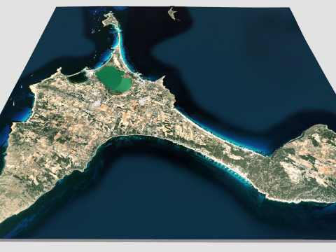 Sant Francesc Xavier Balearic Islands Spain 3Dモデル