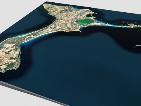 Sant Francesc Xavier Balearic Islands Spain 3Dモデル