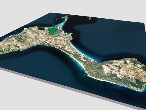 Sant Francesc Xavier Balearic Islands Spain 3Dモデル