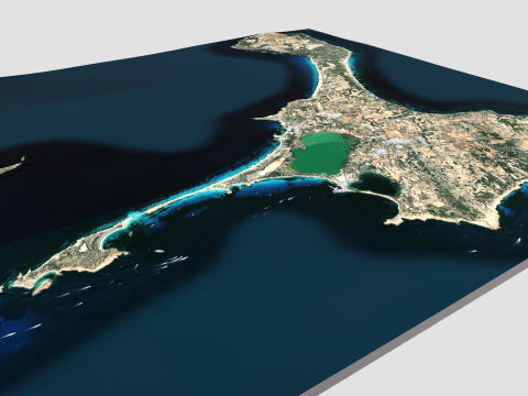 Sant Francesc Xavier Balearic Islands Spain 3Dモデル