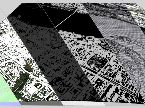 Cityscape Dnipro Ukraine 3D-Modell