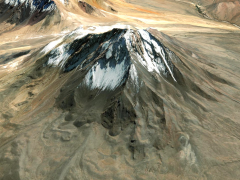 Volcano Tacora Chile Peru 3D Model