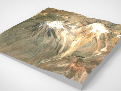 Volcano Tacora Chile Peru 3D Model