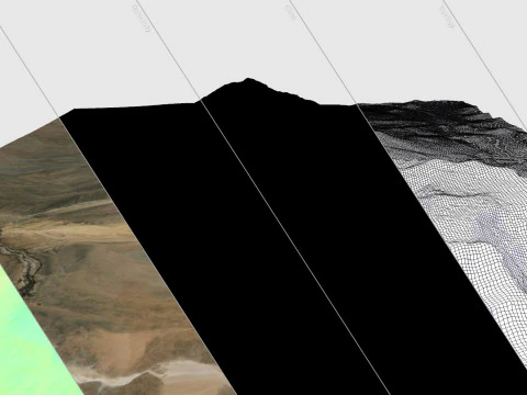 Volc&aacute;n Tacora Chile Per&uacute; Modelo 3D