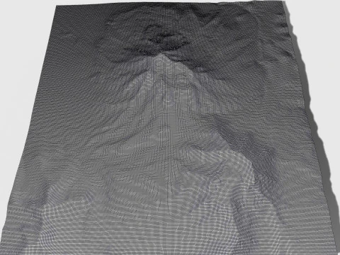 Volc&aacute;n Tacora Chile Per&uacute; Modelo 3D
