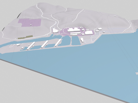 Peach Bottom Nuclear Power Plant United States 3D Model