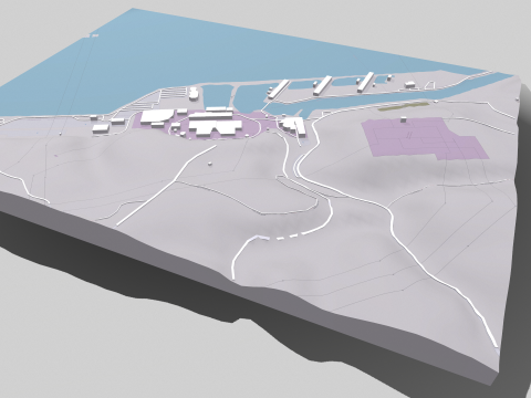 Peach Bottom Nuclear Power Plant United States 3D Model
