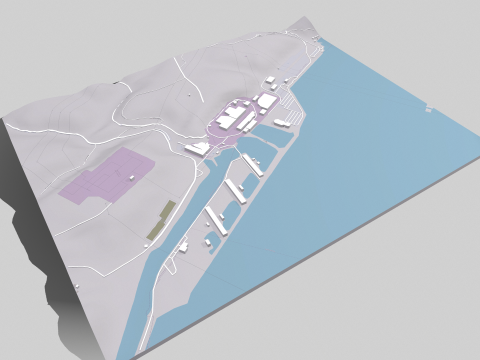 Peach Bottom Nuclear Power Plant United States 3D Model