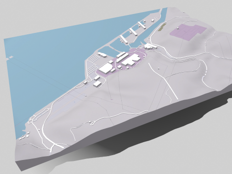 Peach Bottom Nuclear Power Plant United States 3D Model