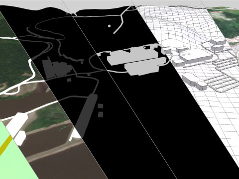 Peach Bottom Nuclear Power Plant United States 3D Model
