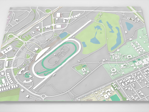 Meydan racecourse Dubai UAE 3D Модель
