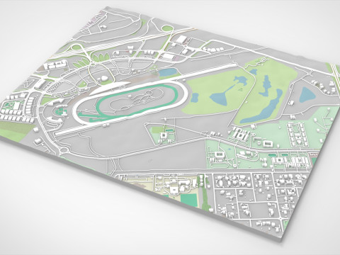Meydan racecourse Dubai UAE 3D Model
