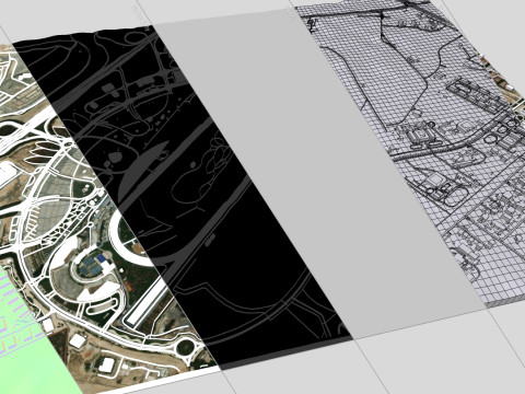 Meydan racecourse Dubai UAE 3D Model