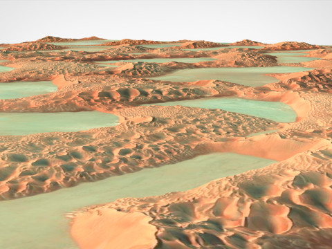 Desert Rub al Khali Arabian Peninsula 3Dモデル
