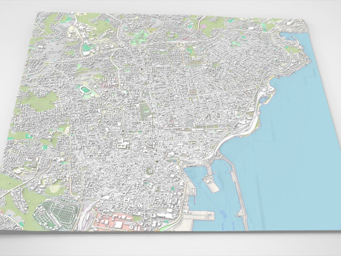 Cityscape Catania Sicily Italy 3Dモデル