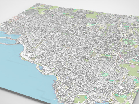 Cityscape Catania Sicily Italy 3Dモデル