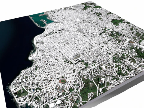 都市景観カターニア シチリア島イタリア 3Dモデル