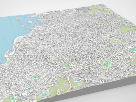 Cityscape Catania Sicily Italy 3Dモデル