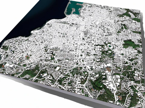 都市景観カターニア シチリア島イタリア 3Dモデル