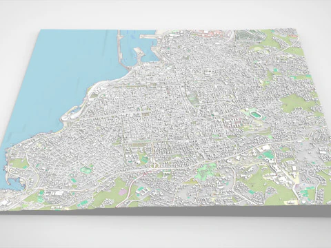 都市景観カターニア シチリア島イタリア 3Dモデル