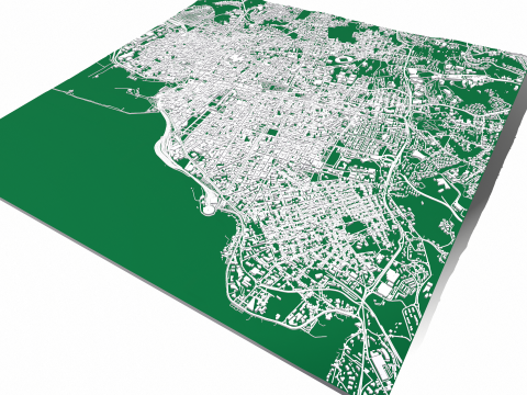 Cityscape Catania Sicily Italy 3Dモデル