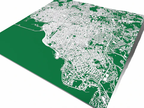 都市景観カターニア シチリア島イタリア 3Dモデル