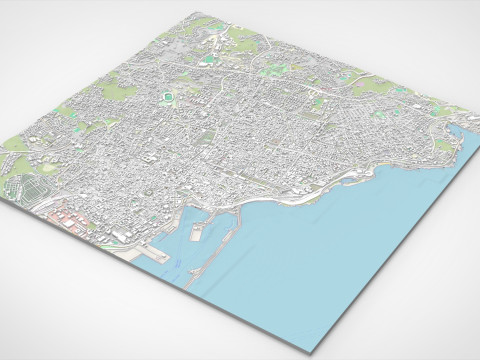 Cityscape Catania Sicily Italy 3Dモデル