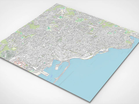 都市景観カターニア シチリア島イタリア 3Dモデル