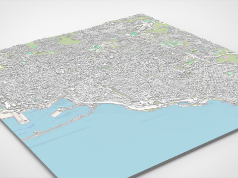 Cityscape Catania Sicily Italy 3Dモデル