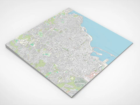 都市景観カターニア シチリア島イタリア 3Dモデル