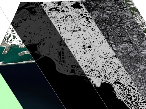 都市景観カターニア シチリア島イタリア 3Dモデル