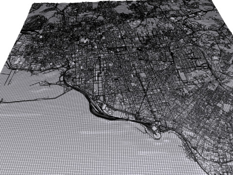 Cityscape Catania Sicily Italy 3Dモデル