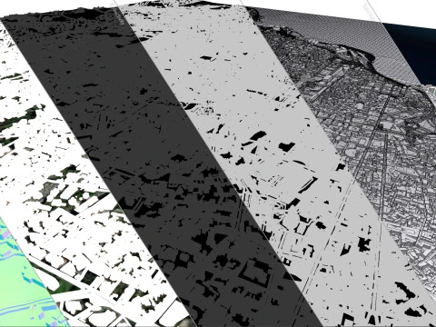 都市景観カターニア シチリア島イタリア 3Dモデル