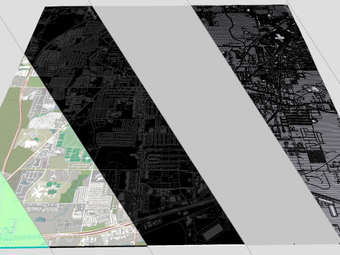 Cityscape Denton Texas USA 3Dモデル