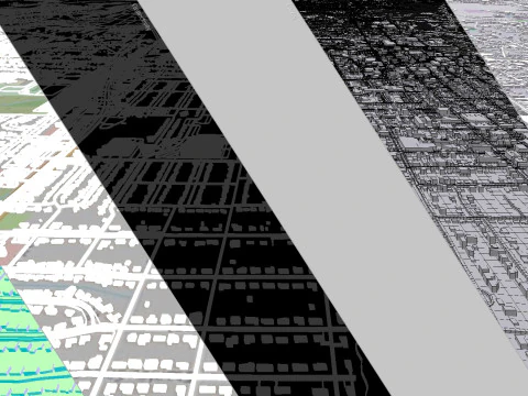 Cityscape Denton Texas USA 3D Model