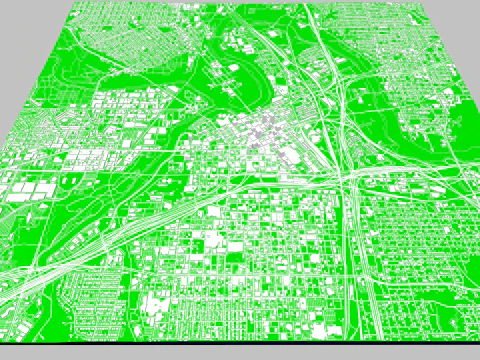Cityscape Fort Worth Texas USA 3D Model
