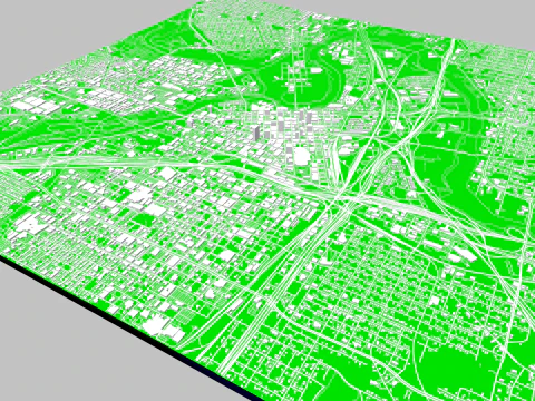 Cityscape Fort Worth Texas USA 3D Model