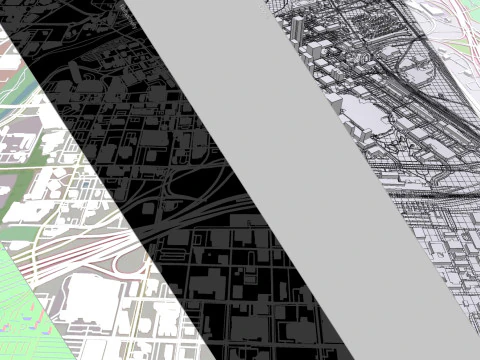 Cityscape Fort Worth Texas USA 3D Model